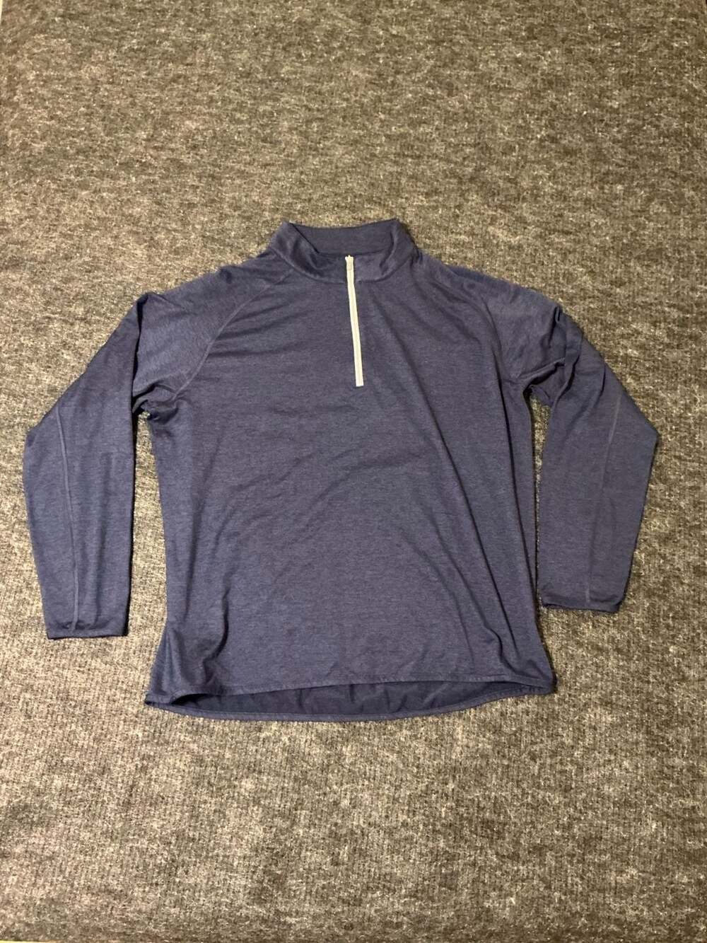 Peter Millar Sydney Stretch Pullover UPF 50+ Sun Protection Blue Quarter Zip XL